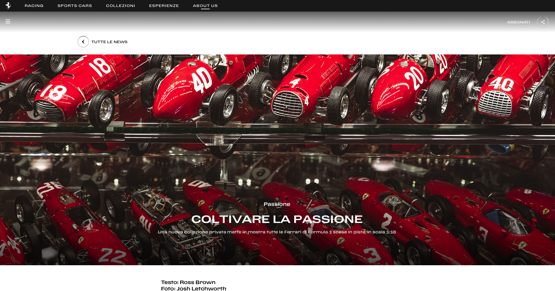 Ferrari Recognition and the Curated Passion photography session
